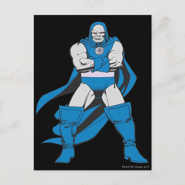 Darkseid Posen Postkarte (Vorderseite)