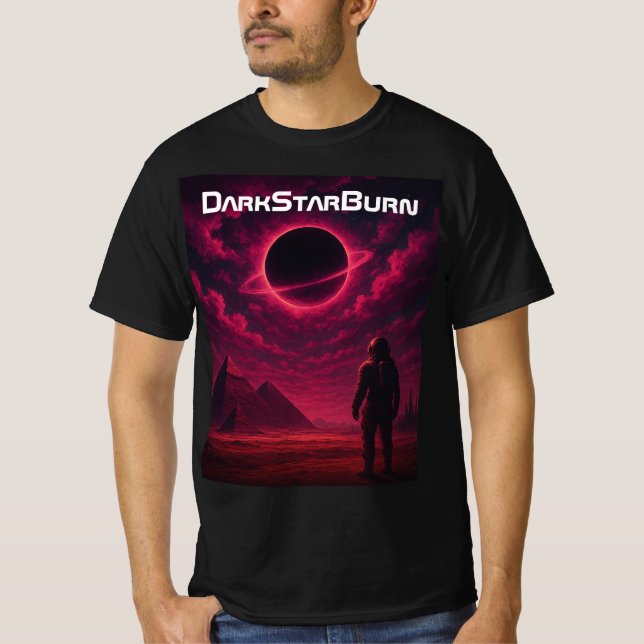 🪐 DarkStarBurn "Eclipse Descent" Dual-Side T-Shi T-Shirt (Vorderseite)