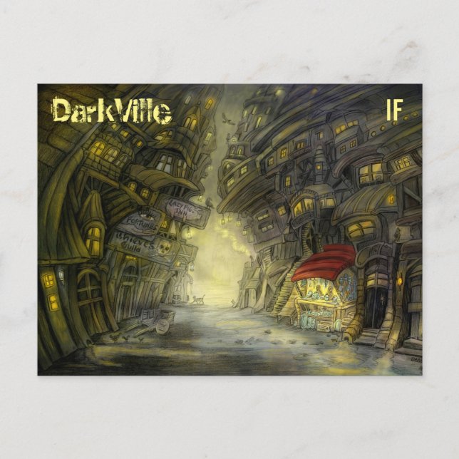 DarkVille Postkarte von Mike Winterbauer (Vorderseite)
