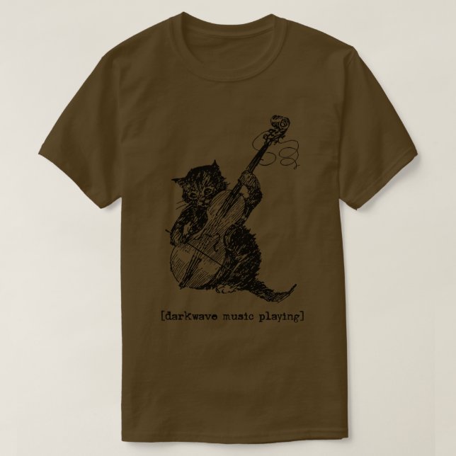 Darkwave Music Playing T-Shirt (Design vorne)