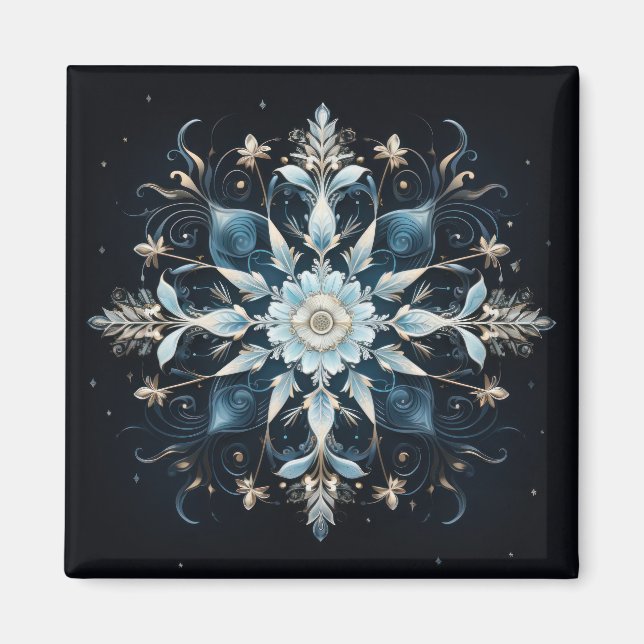 Darkworld Snowfall Enigma Magnet (Vorne)
