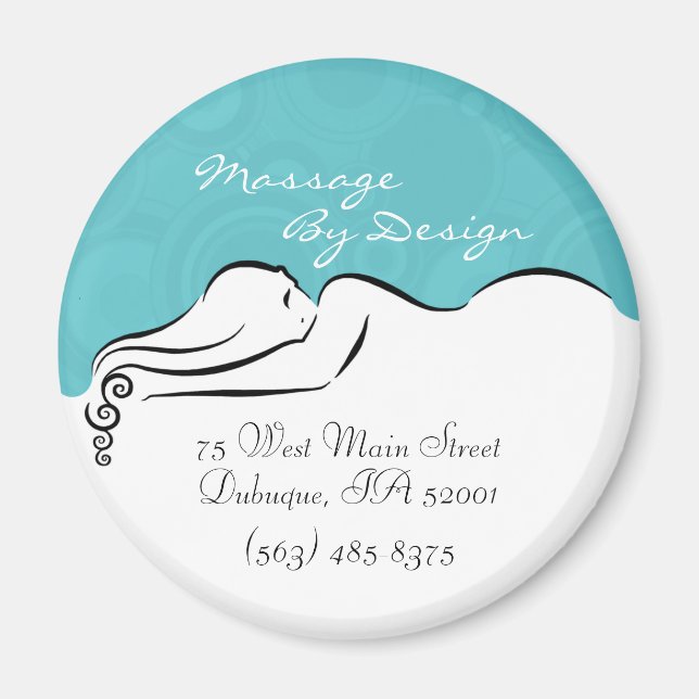 Darla [Wellness-Center blau] Magnet (Vorne)