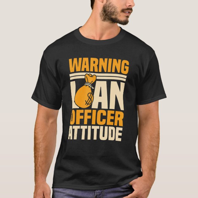 Darlehensreferent Attitude Bank Mortgagee Banker M T-Shirt (Vorderseite)