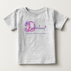 Darlene Girls Name & Bedeutung D Monogramm Shirt
