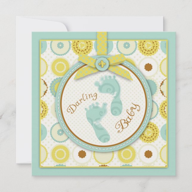 Darling Baby Tos Einladung Platz (Vorderseite)