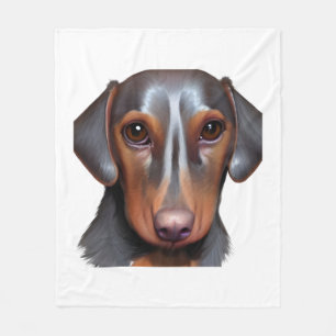 Darling Dackel Fleecedecke