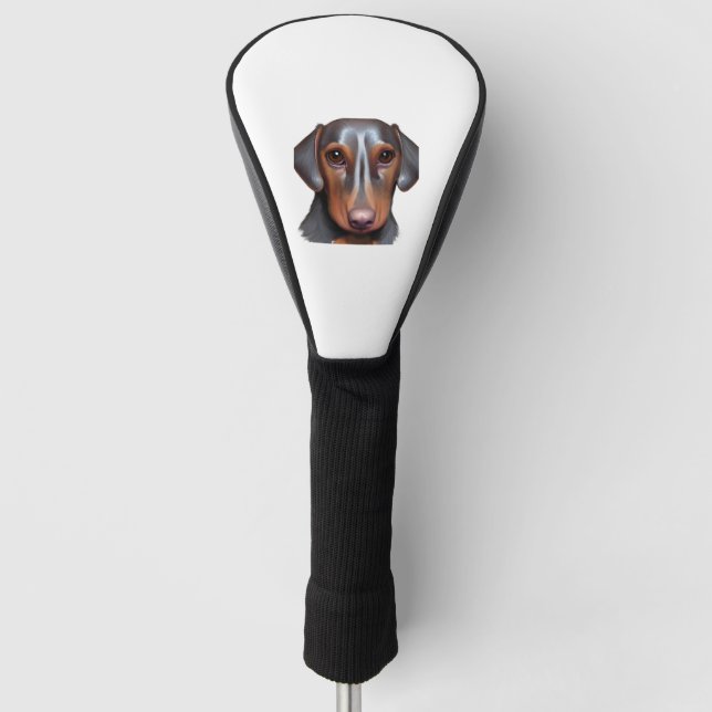Darling Dackel Golf Headcover (Vorderseite)