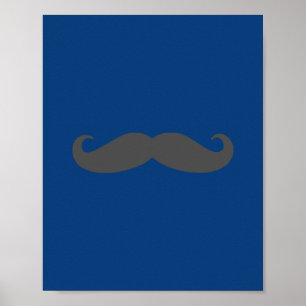 Darling Dapper Mustache Kinderzimmer Wall Art Poster