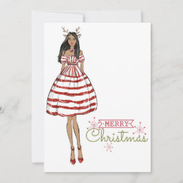 Darling Diva Christmas Feiertagskarte