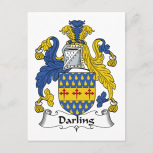 Darling Familienwappen Postkarte