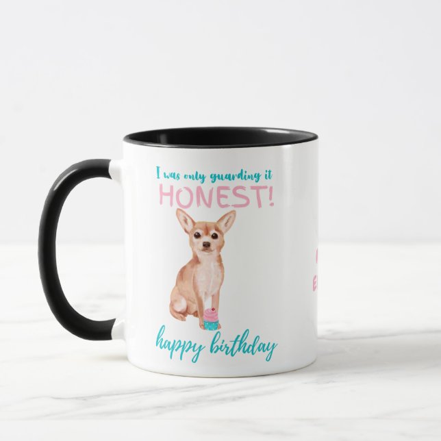 Darling Fawn Chihuahua MAMA oder Väter Geburtstag Tasse (Links)