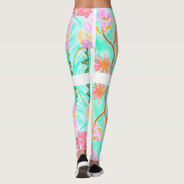 Darling Floral Leggings von Ariella & Lily Designs (Rückseite)