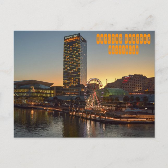 Darling Harbour of Sydney Australia Postkarte (Vorderseite)