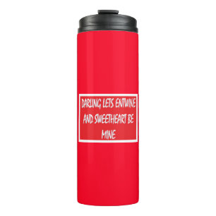 Darling Lasse Entwine Liebhaber erfreuen sich an R Thermosbecher