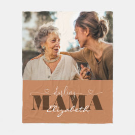 Darling Mama Foto Geschenk für Mama Fleecedecke