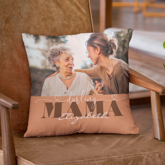 Darling Mama Foto Geschenk für Mama Kissen (Von Creator hochgeladen)