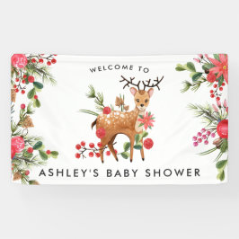 Darling Reindeer | Weihnachtsdusche Willkommen Banner