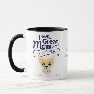 Darling Shorthaired Honey Chihuahua MAMA Geburtsta Tasse