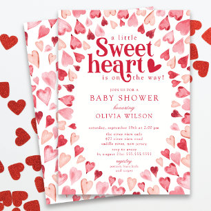 Darling Sweetheart Baby Shower Einladung