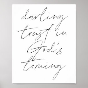 Darling Trust in Gottes Timing Poster