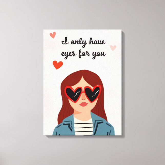 Darling Valentine IV Leinwanddruck (Vorderseite)