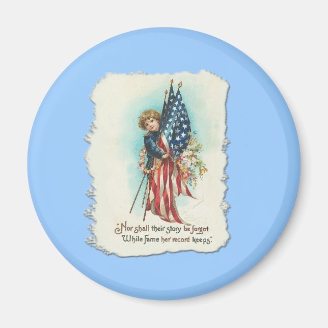 Darling Vintag Americana Design Magnet (Vorne)