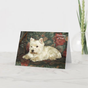 Darling West Highland Terrier Penser à votre carte