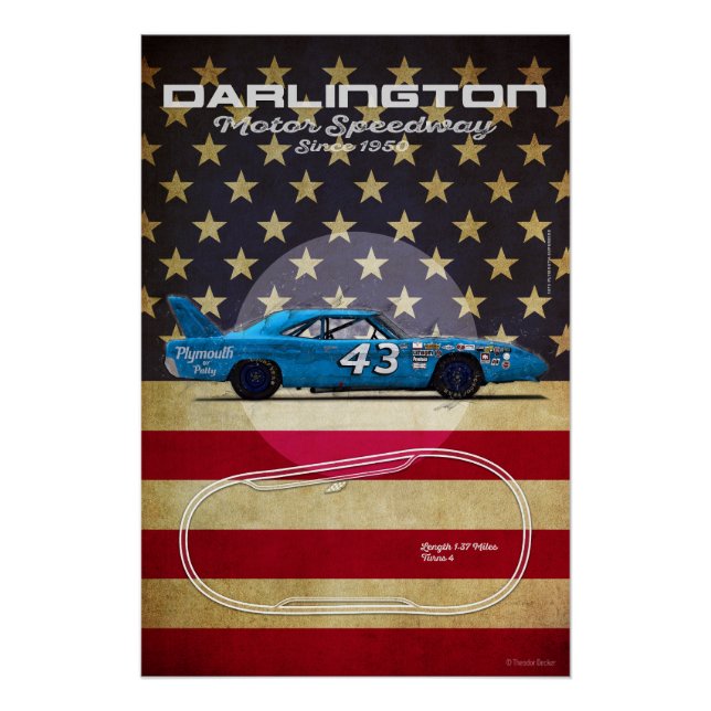 Darlington Motor Speedway Poster (Vorderseite)