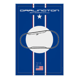 Darlington Speedway Poster