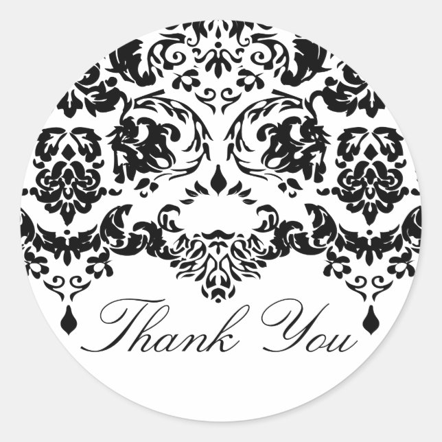 Darm Damask Sticker (Vorderseite)