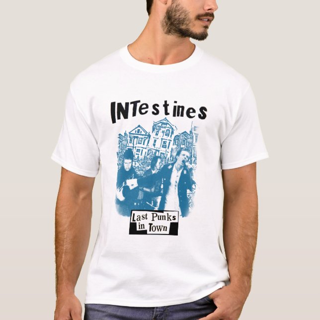 Därme dauern Punks in der Stadt T-Shirt (Vorderseite)