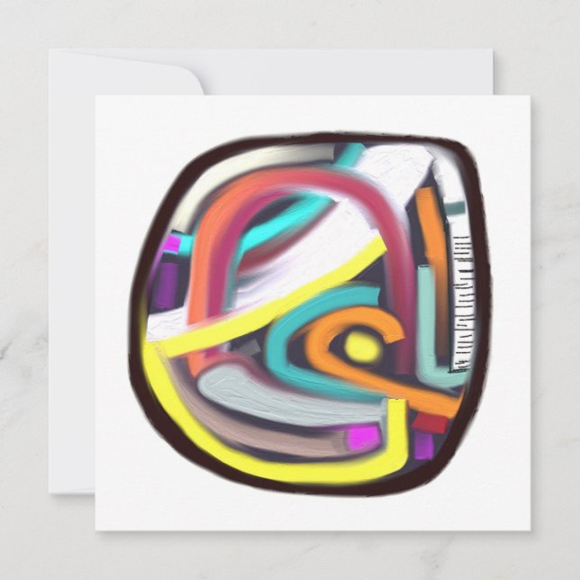 Darmflasche Einladung (Vorderseite)