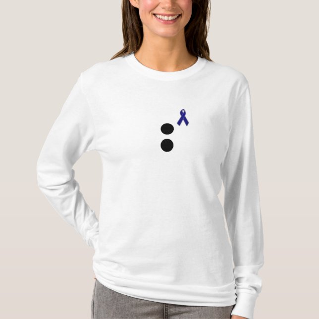 Darmkrebs-Bewusstsein T-Shirt (Vorderseite)