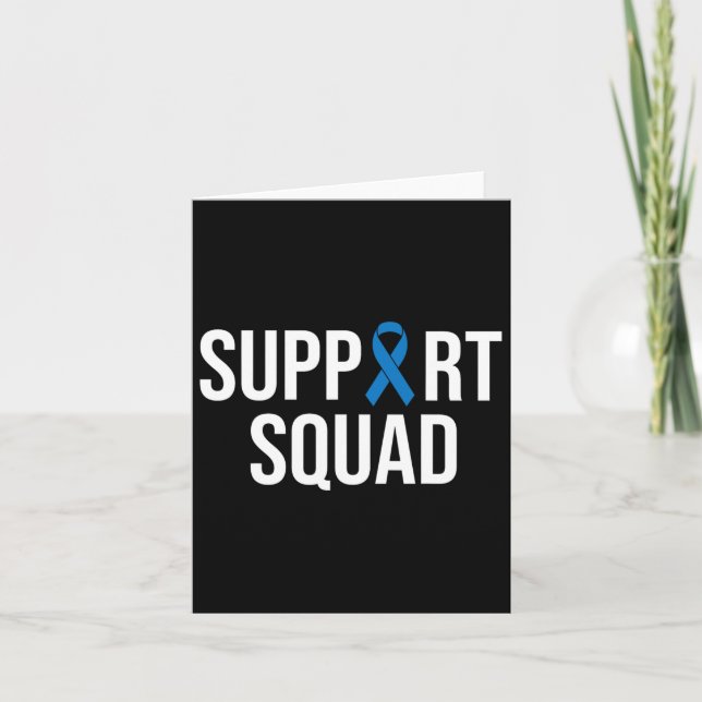 Darmkrebs Blauer Krebs Karte (Vorderseite)