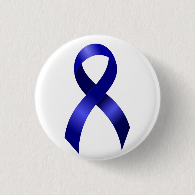Darmkrebs-blaues Band Button (Vorderseite)