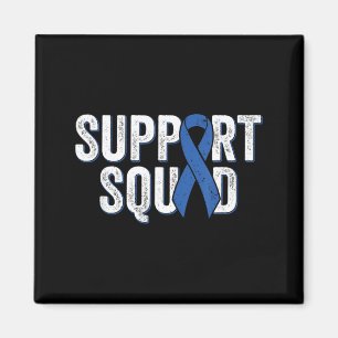 Darmkrebs-Support-Gruppe Blau Kolorektal Magnet