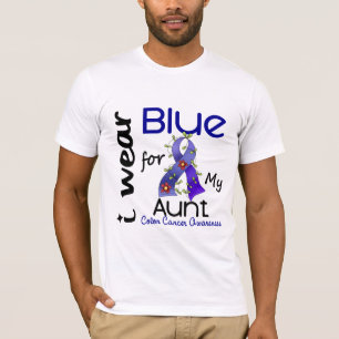 Darmkrebs trage ich Blau für meine Tante 43 T-Shirt