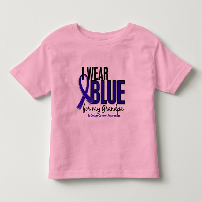 Darmkrebs trage ich Blau für meinen Großvater 10 Kleinkind T-shirt (Vorderseite)