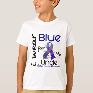 Darmkrebs trage ich Blau für meinen Onkel 43 T-Shirt