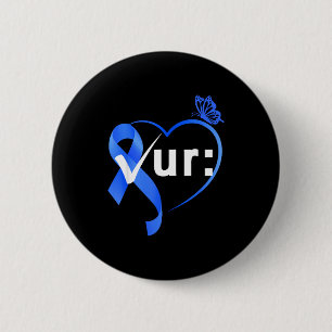Darmkrebsmonat Bewusstseinscheck Button