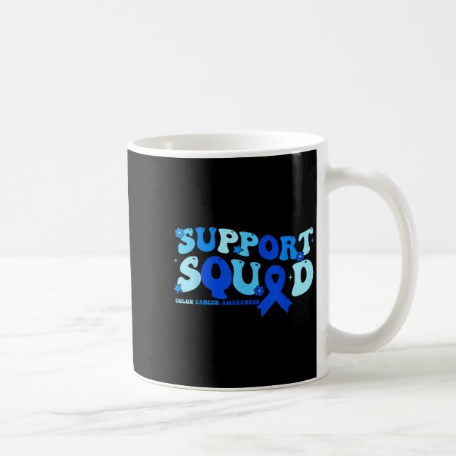 Darmkrebsmonat Unterstützerteam Blau Kaffeetasse (Rechts)