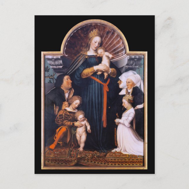 Darmstadt Madonna, Holbein der Jüngere Postkarte (Vorderseite)