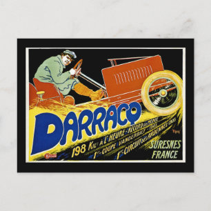 Darraco Oldtimer-Rennwagen - Suresnes Frankreich Postkarte
