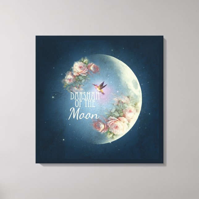 DARSHAN of the Moon - Wrapped Canvas Leinwanddruck (Vorderseite)