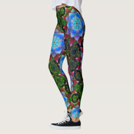 Darstellende oder rustikale bläuliche virtuelle Bl Leggings