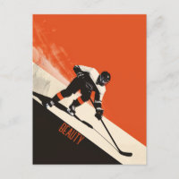 Darstellender Eishockey-Spieler