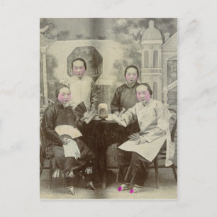 Darsteller, Pekingoper, circa 1880 Postkarte