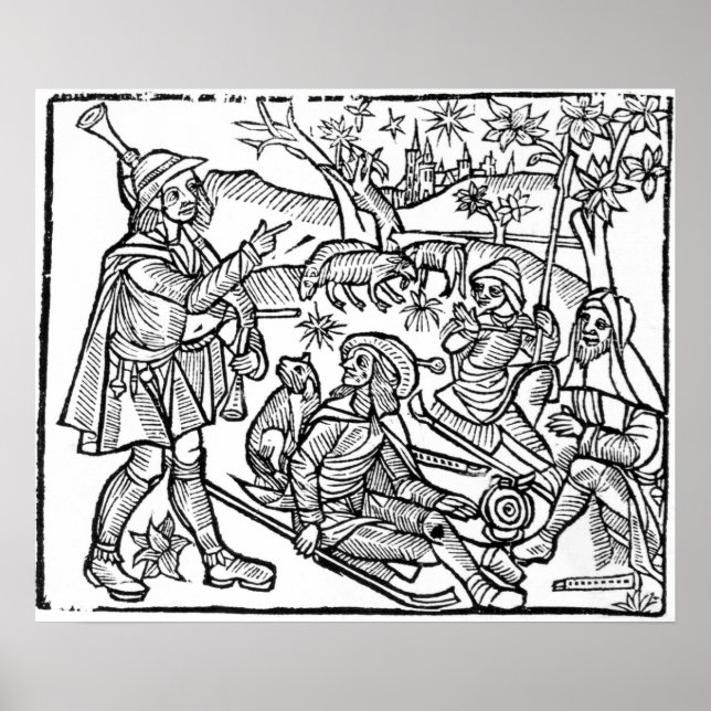 Darstellung aus dem 'Kalendar of Shepherds' Poster (Vorne)