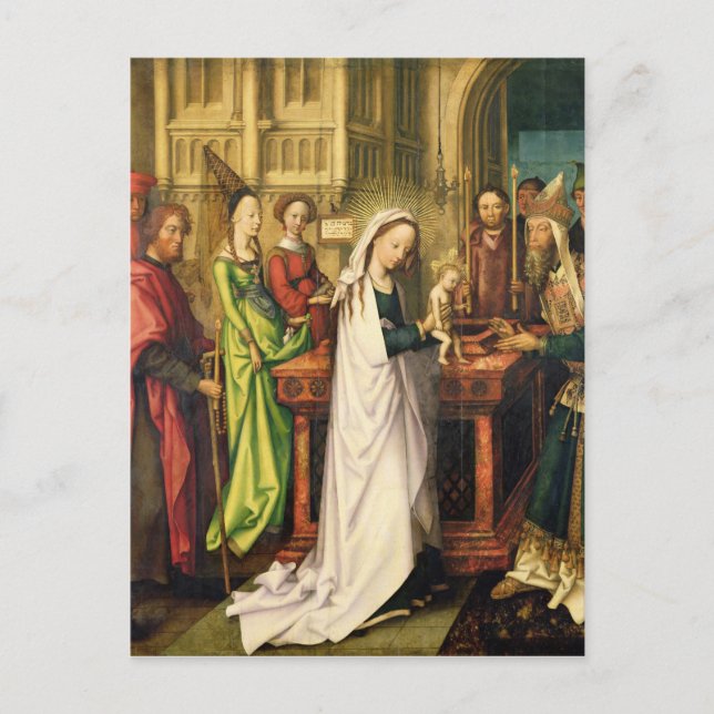 Darstellung Christi im Tempel, 1500 Postkarte (Vorderseite)