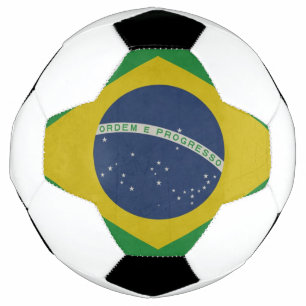 Darstellung der abstrakten Grunge-Flagge Brasilien Fußball
